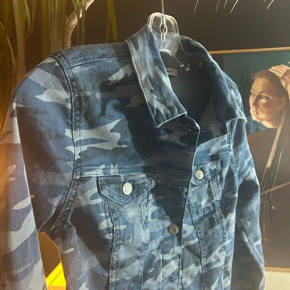 Y2K Mavi Blue Camo Jean Jacket XS - Picture 3 of 14